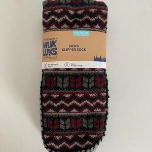 MUK LUKS Men's Slipper & Cabin Socks L/XL Shoe Size 11-13 Slip Resistant